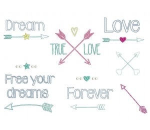 Stickserie - Outlined